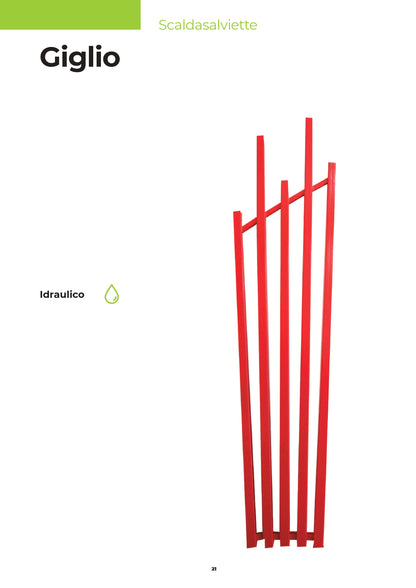 Radiatore di design termoarredo modello Giglio (LEGGI NELLA DESCRIZIONE)