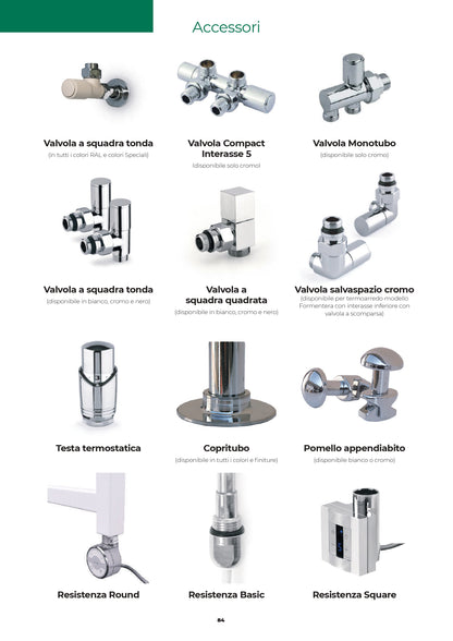 accessori per scaldasalviette termoarredo di design radiatori tubolari